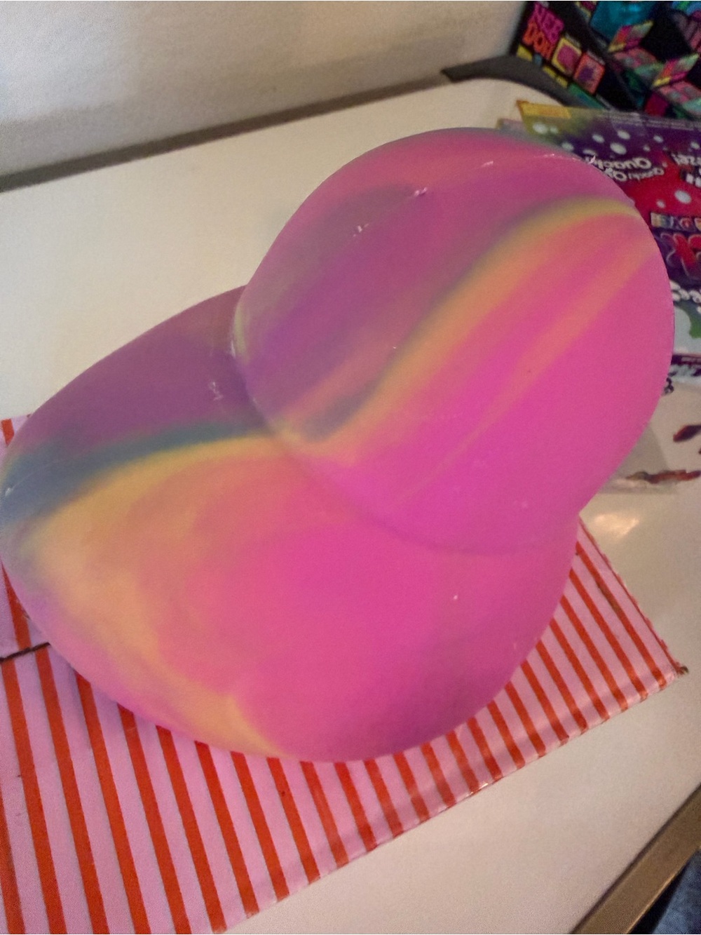 🩷💚💜Pink Tie Dye Squishy Duck🩷💚💜”quack quack!” - Picture 3 of 4